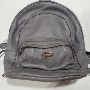 Michael Kors Charcoal Leather Backpack